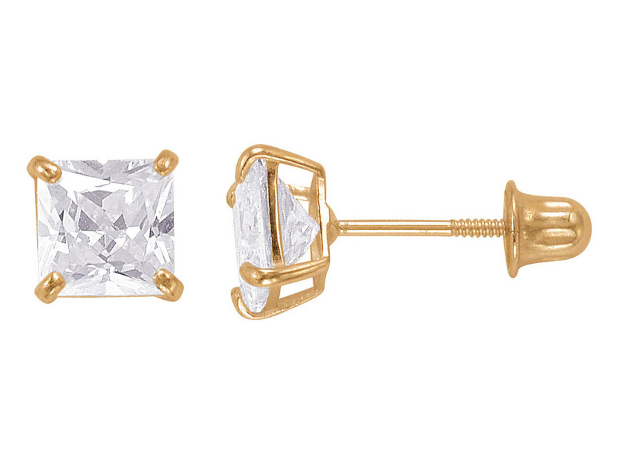 EH Collections - 14K CZ Studs Push Back